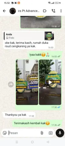 Testimonial Papan Bunga Pernikahan jababeka residence