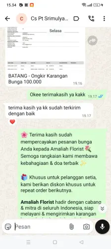 Testimonial Papan Bunga jababeka residence