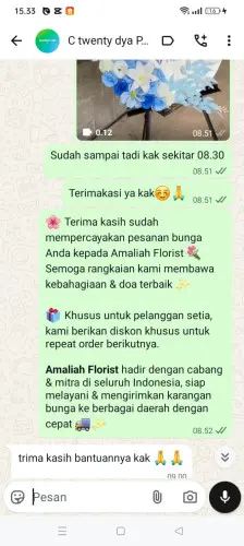 Testimonial Standing Flower jababeka residence